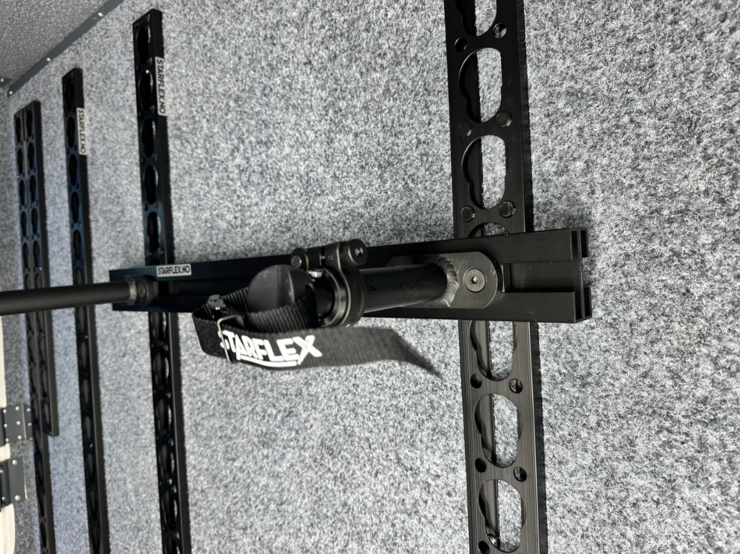 Horizontal rail for bike rack
