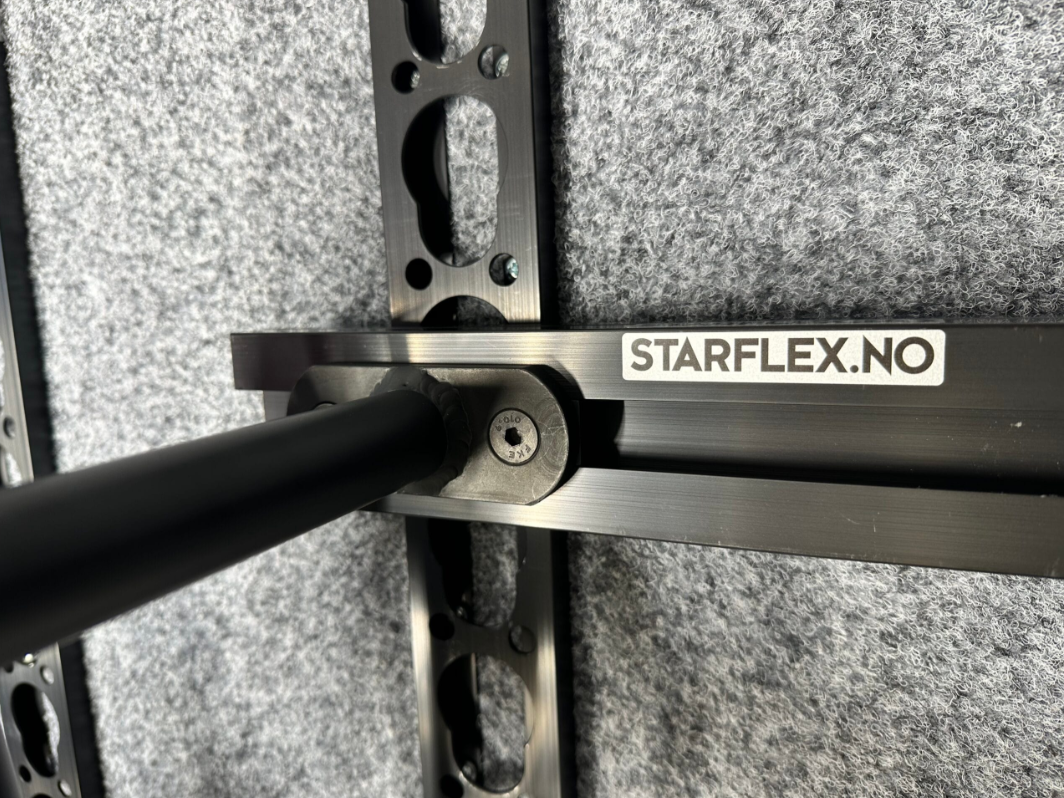 Horizontal rail for bike rack