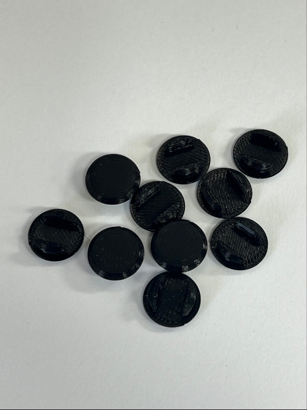 Plastic button insert (10 pcs)