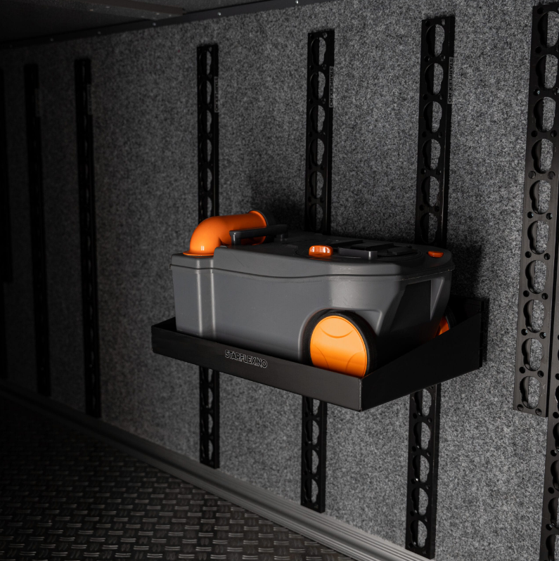 Motorhome Garage Storage Shelf (shoes / toilet box) – Starflex Modular System