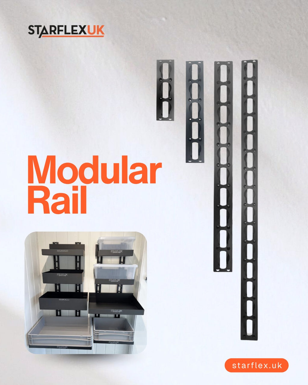 modular rails the complete guide to modular rails... Motorhome Garage Storage Rail | Starflex Modular Rail System